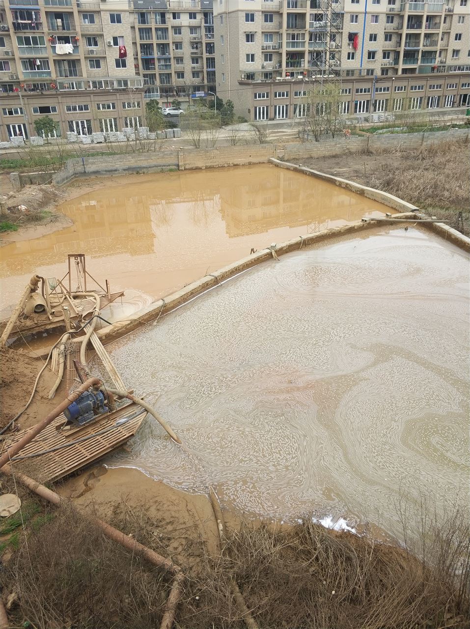 石渠沉淀池淤泥清理-厂区废水池淤泥清淤